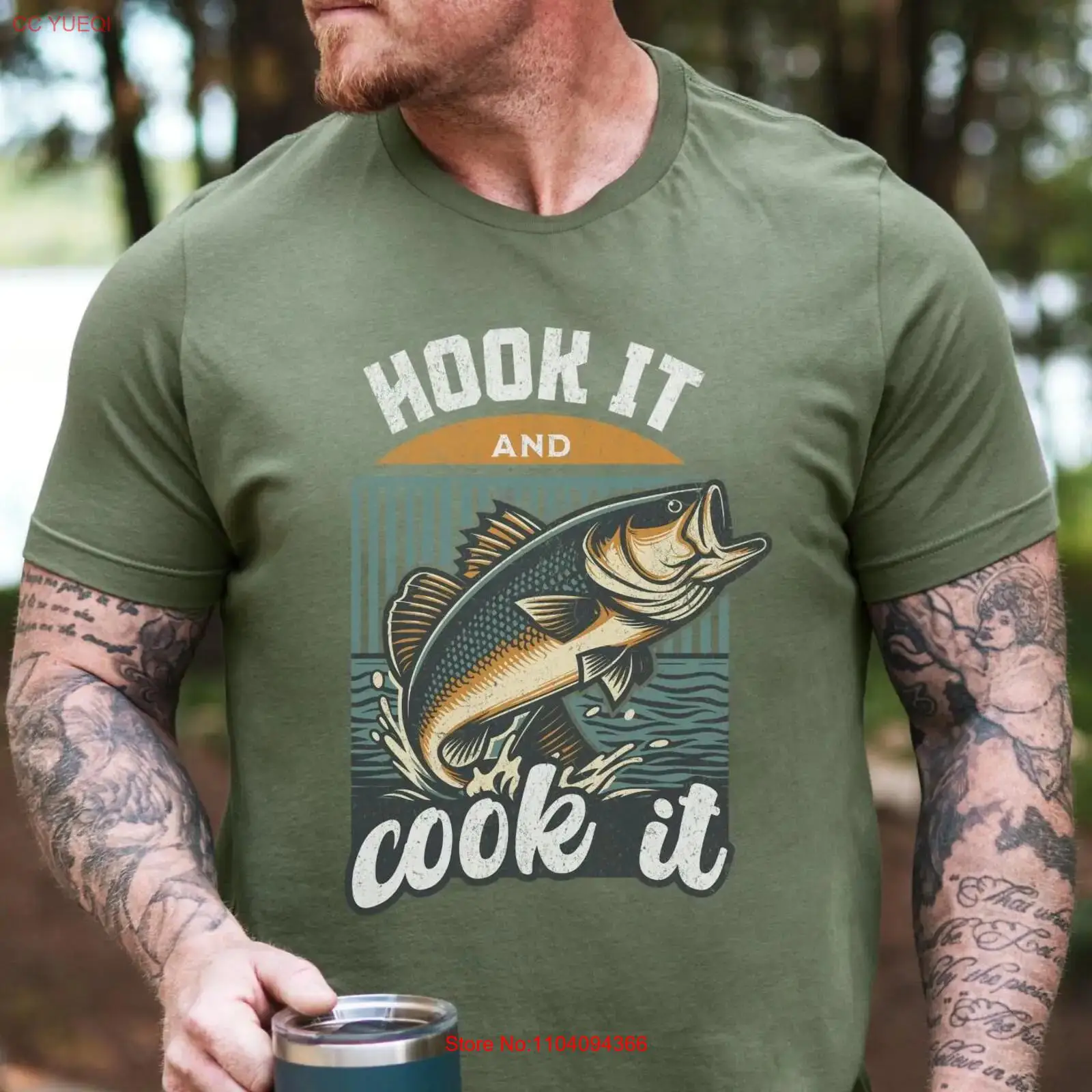 Fishing Hook - Vintage Bass Fishing T Shirt Hook