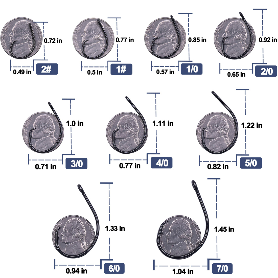 9KM 25-50Pcs Inline Wide Gap C - đánh giá và giá Fishing Hook Offset