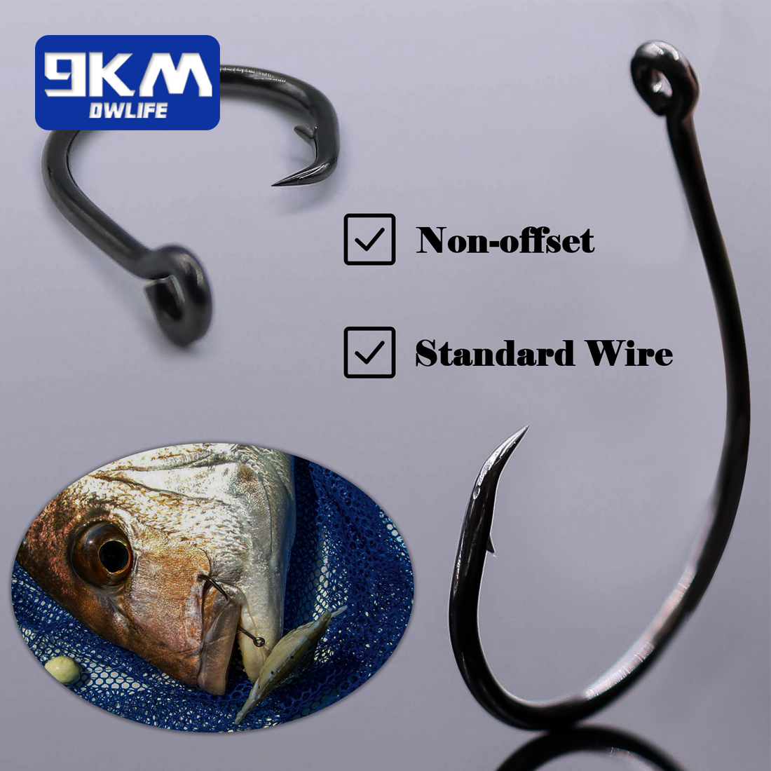9KM 25-50Pcs Inline Wide Gap C - đánh giá và giá Fishing Hook Offset