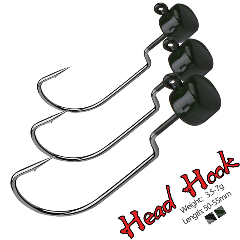 5 Cái/lốc 3.5G 5G 7G Thép Gai  - đánh giá và giá Fishing Hook Offset