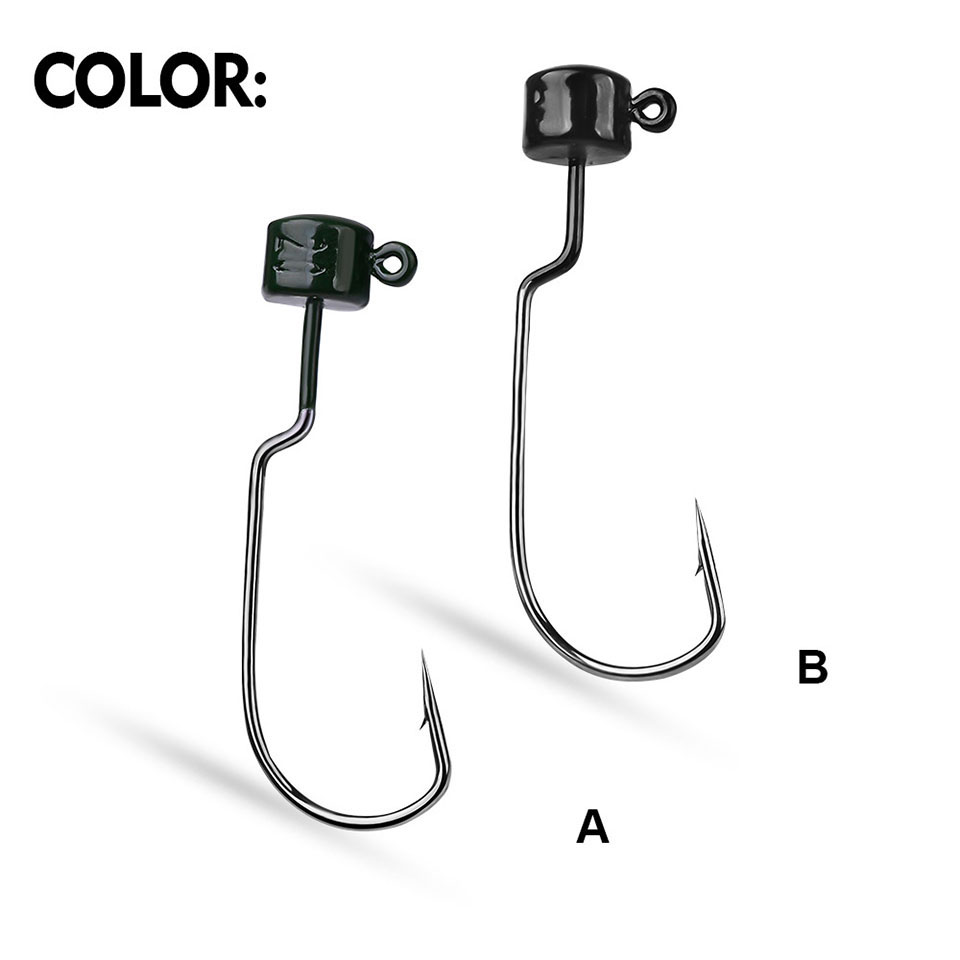 5 Cái/lốc 3.5G 5G 7G Thép Gai  - đánh giá và giá Fishing Hook Offset