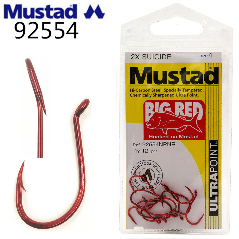 Ban Đầu Mustad Câu Cá Biển Móc - đánh giá và giá Fishing Hook Barbless