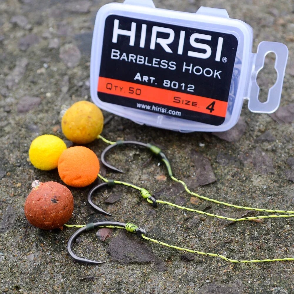 Hirisi 50pcs Coating High Carb - đánh giá và giá Fishing Hook Barbless